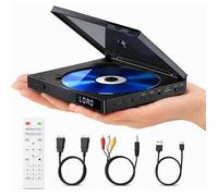 Mini HDMI DVD Pyer,Small DVD Pyer 1080P for TV | All Regions Free,Memory Pyback with HDMI AV ConnecionRemote LECTEUR DVD PORTABLE