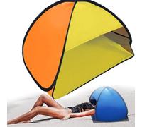 Mini Head Sun Shelter Tent, Portable Beach Tent with Canopy Shade,3-in-1 Tent - Sunshade/Cold Protection/Phone Holder, for Beach Sunbathing Windproof Sand Proof (#2,M)