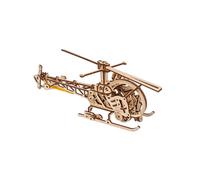 Mini hélicoptère en bois à construire ? maquette mécanique 3D inspirée de Léonard de Vinci brown TU