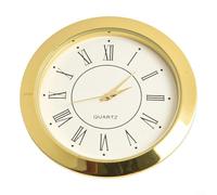 Mini horloge à mouvement à quartz, 5,1 cm de diamètre, lunette élégante, chiffres faciles à lire (55mm A)