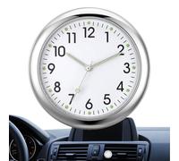 Mini horloge à quartz de voiture : montre de tableau de bord compacte, montre de véhicule analogique | Minuterie intérieure automatique visible visible pour console de bateau, montre de guidon