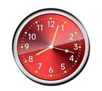 Mini horloge de quartz pour la voiture - petite cloque analogique brillante, quartz de remplacement automobile, bâton sur clocķ pour le tableau de bord de la voiture du tableau de bord | Horloge de ta