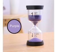 Mini horloge de sable pour enfants, ornement de maison, minuterie de sablier 1/3/5/10/15/30 Minutes, brosse à dents 9x5cm, 6 couleurs, 1 pièce