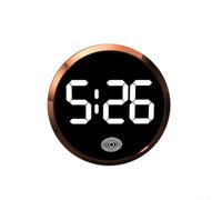 Mini horloge de voiture sur tableau de bord de voiture, petite horloge lumineuse pour grille d'aération de voiture, horloge de voiture pour décoration (or rose)