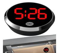 Mini Horloge Digitale Voiture Pour Tableau De Bord, Affichage LED, Accessoire Compact, Design Pratique Pour Voiture, Camping-car, Bureau, Voyage Ou Utilisation Intérieure