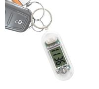 Mini horloge électronique de trousseau - Pendentif de style technologie transparent, tire-timeur de bureau silencieux pour l'étude et les examens, horloge compacte pratique | Accessoire étudiant parfa