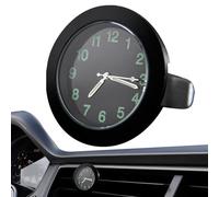 Mini horloge, horloge de ventilation de voiture rougeoyante autocollante | Ultra-mince numérique pour voiture -tableau de bord maison bureau table bureau décorations