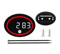 Mini horloge LED pour tableau de bord de vélo, jauge de température de tension avec lecture, appareil de moto pour cyclisme avec construction robuste, accessoire en CA