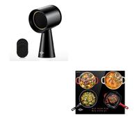 Mini Hotte Asipirante,Hotte Aspirante Portable avec 3 Vitesses & Plaque Induction 4 Feux D60355C1
