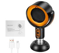 Mini hotte aspirante portable de bureau noire avec 2 vitesses - Angle réglable - Ventilateur d'échappement USB efficace - Avec filtre pour barbecue d'intérieur