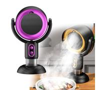 Mini hotte de bureau rechargeable, ventilateur d'échappement portable à 2 vitesses, hotte miniature, hauteur réglable à 15 °, bonne aide pour la cuisine et le tabagisme (violet)