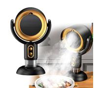 Mini hotte de bureau rechargeable, ventilateur d'échappement portable à 2 vitesses, hotte miniature, hauteur réglable à 15°, bonne aide pour la cuisine et le tabagisme (doré)