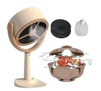 Mini hotte de cuisine portable, hotte de bureau, avec forte aspiration et faible bruit, petit ventilateur d'extraction de cuisine, plusieurs filtres lavables for marmite de cuisine domestique