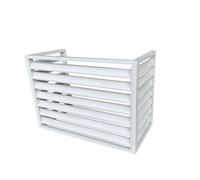 Mini housse de protection étanche en aluminium pour pompe à chaleur extérieure et intérieure, 110 x 80 x 60 cm, résistante aux intempéries, blanc