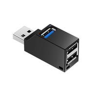 Mini Hub USB 2.0 3.0 à 3 ports, boîte de séparation haute vitesse pour PC portable, lecteur de carte disque U pour MacBook Xiaomi, téléphone portable