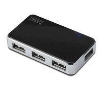 Hub USB 2.0 Digitus DA-70220 4 ports noir, argent 1 pc(s)