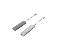 Mini hub usb tipo c silver ht 3 en 1/ hdmi/ usb/ usb tipo c/ gris oscuro
