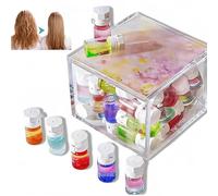 Mini Huile Parfumée Cheveux, Camélia et Avocat, Parfum Longue Durée et Soin Nourrissant, Technologie Scent Lock 48H pour Cheveux Crépus et Abîmés (#10)