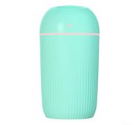 Mini humidificateur 420 ml pour la maison et le bureau, silencieux avec lumière d'ambiance multicolore (vert)