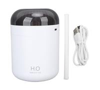 Mini humidificateur avec lumière colorée 500ml, alimenté par USB, fonctionnement à faible bruit, humidificateur à brume pour voiture, chambre à coucher, bureau, voyage (Blanche)