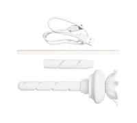 Mini Humidificateur d'Air à Longueur Réglable avec Alimentation USB | Humidificateur USB À Brume Froide Pour Le Bureau Chambre Voiture Table De Chevet Hôtel Camping Blanc