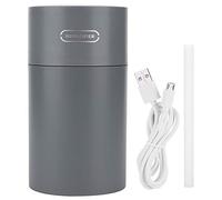 Mini humidificateur d'air de voiture de bureau USB de 270 ml avec lumière colorée pour chambre à coucher de bureau à domicile (Grise)