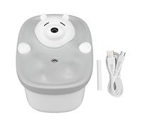 Mini humidificateur de bureau 450 ml en forme d'ourson à bulles, chargement USB, humidificateur hydratant, grande capacité, pour le bureau et la maison, matériau ABS (Gris)