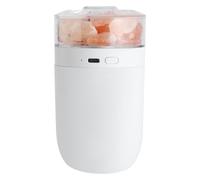 Mini Humidificateur - Diffuseur De Brume Fraîche Avec Lampe En Pierre De Sel, Hydratant D'air Compact De 230 Ml, Appareil Adapté Aux Voyages | Humidificateur À Lumière Colorée Pour L'élimination Des O