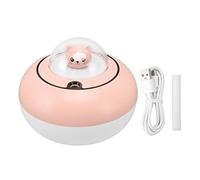 Mini humidificateur en forme de chat mignon, portable et silencieux, pour la maison ou le bureau, à brancher sur un port USB. (Rosâtre)