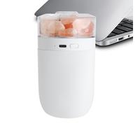 Mini Humidificateur Lampe De Sel 230ml - Purificateur USB Portable Diffuseur Brume Fraîche Avec Veilleuse 7 Couleurs Et Batterie | Bureau | Modèle Robuste Haute Qualité Design Pro Kit