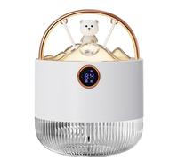 Mini humidificateur portable avec veilleuse et réservoir de 600 ml - Humidificateur de bureau à brume froide pour bébé, chambre, voyage et bureau