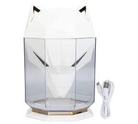 Mini humidificateur portable CheoTime, Forme de la tête de loup Small Humidificateur Diffuseur d'eau électrique séparée, USB Humidificateurs de bureau personnels pour la chambre à (Blanc)