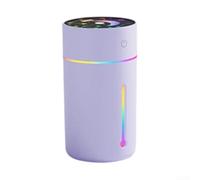 Mini humidificateur portable de 320 ml avec couverture efficace de la brume et fonction LED marche/arrêt simple pour les petites zones intérieures et les plantes (violet)