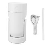 Mini humidificateur portable USB rotatif automatique, super silencieux, petit humidificateur à brume fraîche pour bureau, chambre à coucher, bureau, voiture, voyage ABS 235 g 220 (Blanche)