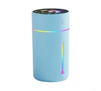 Mini humidificateur USB compact de 320 ml avec fonctionnement silencieux, veilleuse LED et brume avancée pour un air intérieur confortable (bleu)