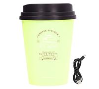 Mini humidificateur USB Portable et silencieux, arrêt automatique, conception de tasse à café de 300ml, pour la maison, le bureau, la voiture, les voyages, espace personnel (green)