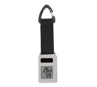 Mini Hygromètre et Thermomètre Numérique Compact pour Camping Randonnée Voyage avec Clip à Mousqueton, Parfaite pour la Maison, Bébé, Bureau, Jardin, Montée en Véhicule e Voiture