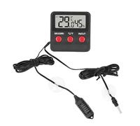 Mini hygromètre numérique de température et d'humidité avec 2 sondes, moniteur de haute précision pour incubateur, réservoir de reptiles, aquarium, conception compacte ABS