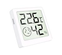 Mini hygromètre numérique - Humidimètre de température compact avec écran LCD | Jauge électronique numérique pour congélateur, réfrigérateur, chambre de bébé, terrarium