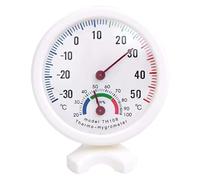 Mini hygromètre, thermomètre et humidité intérieur sans fil de 2 sur 1, hygromètre analogique debout/suspendu, pas de batterie nécessaire au thermomètre portable pour l'intérieur en serre
