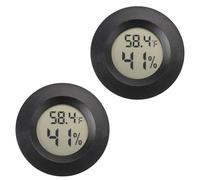 Mini hygromètre thermomètre numérique hygromètre mètre d'humidité intérieur et extérieur Thermomètre reptile pour hygromètre pour serre jardin cave Fahrenheit (℉)/Celsius (℃)