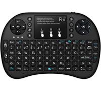Mini I8+ Wireless (Qwertz) - Clavier Rétroéclairé Avec Tapis De Souris Multi-Touch Pour Smart Tv, Mini Pc, Htpc, Ordinateur Et Jeux De Console