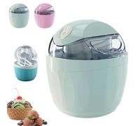 Mini Ice Cream Maker, Electric Personal Gelato & Sorbet Maker Machine, 15-Min Fast Homemade Frozen Yogurt & Dessert, Compact Single Serve Design for Kids, Dorm & Small Kitchen (Blue)