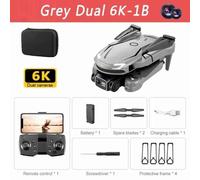 Mini Importateur Professionnel V88,8k,5g,Gps,Photographie Aérienne Hd,Avion Télécommandé,Caméra Hd Pour Touristes,Quadrirotor,Jouet Uav,2024 - Type Grey Dual 6k-1b