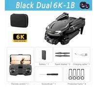 Mini Importateur Professionnel V88,8k,5g,Gps,Photographie Aérienne Hd,Avion Télécommandé,Caméra Hd Pour Touristes,Quadrirotor,Jouet Uav,2024 - Type Black Dual 6k-1b