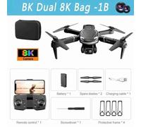 Mini Importateur Professionnel V88,8k,5g,Gps,Photographie Aérienne Hd,Avion Télécommandé,Caméra Hd Pour Touristes,Quadrirotor,Jouet Uav,2024 - Type Bk Dual 8k Bag-1b