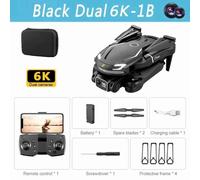 Mini Importateur Professionnel V88,Photographie Aérienne Hd,Avion Télécommandé,Caméra Hd Pour Touristes,Quadrirotor,Jouet Uav,8k,5g,Gps - Type Black Dual 6k-1b