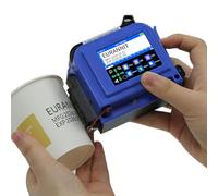 Mini imprimante à jet d'encre 25,4 mm/1 inch, codeur de date à jet d'encre portable E11-1 avec cartouche d'encre à séchage rapide pour numéro de lot de codes-barres, date sur n'importe quelle surface