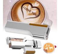 Mini Imprimante à Jet d'encre Comestible,Imprimante d'art Café Latte De Qualité Alimentaire,Imprimante Alimentaire,Stylo d'impression dans Gâteau Au Pain avec Cartouche d'encre Règle