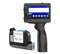 Mini imprimante à jet d'encre - Machine de codage portable avec écran tactile de 4,3", encre à séchage rapide, 25 langues, idéale pour tous les matériaux, parfaite pour l'impression de date et d'heure